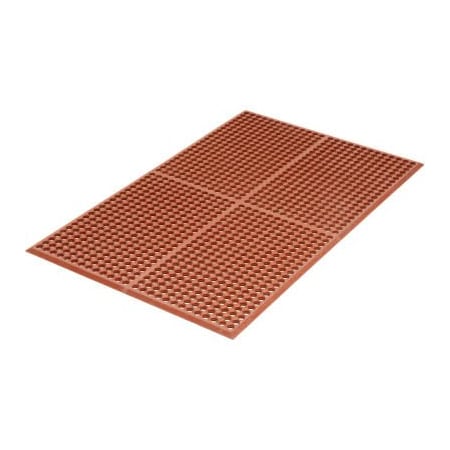Apache Mills Apache Mills WorkStep Anti Fatigue Drainage Mat 1/2in Thick 3' x 5' Red 3937801013X5